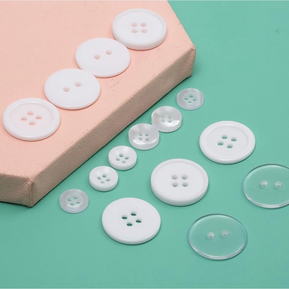 NEW 11 Well Buttons Silicone Mold & Mica Powders Lot RESIN POLYMER CLAY BAKING - Picture 9 of 16